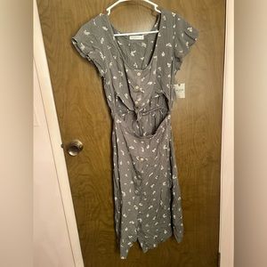 Arizona Small Floral Green Dress S